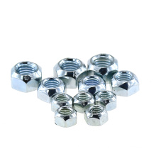M6 Blue White Zin -plated All-Metal Prevailing Torque Type Carbon Steel Grade 4 6 8 10 12 Insert Lock Hexagon Nuts